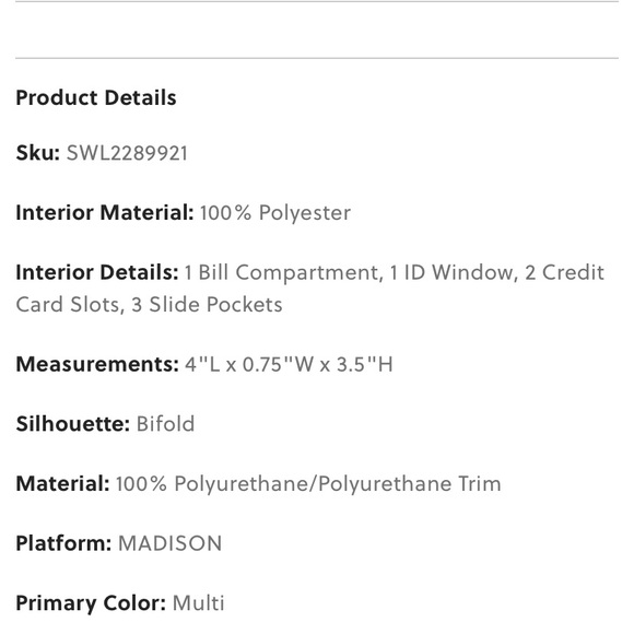 NWT FOSSIL Madison Bifold Wallet CATS 🐈 - Picture 4 of 6